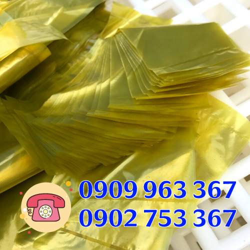 Báo giá sỉ túi xốp hàng chợ mới nhất túi xốp bóng mỡ màu vàng