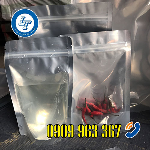 NƠI BÁN SỈ CÁC LOẠI TÚI ZIP GIÁ RẺ NHẤT TPHCM túi zipper bạc nhiều kích thước