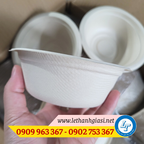 Tô chén bã mía dùng 1 lần giá rẻ mua ở đâu TPHCM chén bã mía 350ml