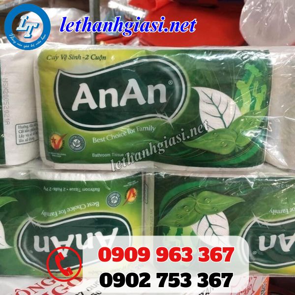 cơ sở phân phối sỉ giá rẻ giấy vệ sinh cuộn an an chính hãng