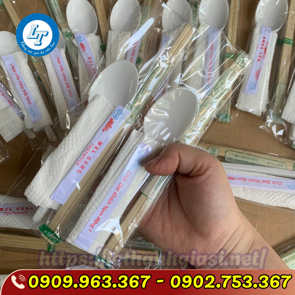 BỎ SỈ COMBO ĐŨA MUỖNG TĂM GIẤY THÙNG 1000 BỘ com bo đũa muỗng tăm giấy