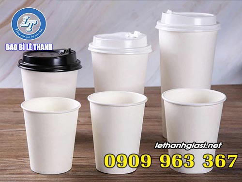 CƠ SỞ SẢN XUẤT LY GIẤY CÀ PHÊ KHU VỰC MIỀN NAM ly giấy cafe nhiều kích thước