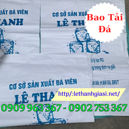 Cung cấp bao bì đựng đá viên giá rẻ TPHCM bao tải đựng đá viên