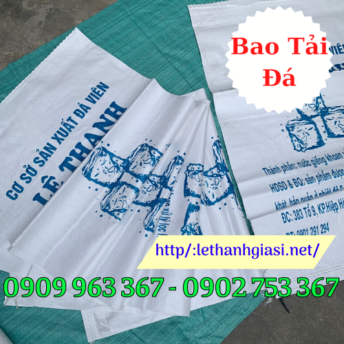 Cung cấp bao bì đựng đá viên giá rẻ TPHCM bao tải đựng đá viên