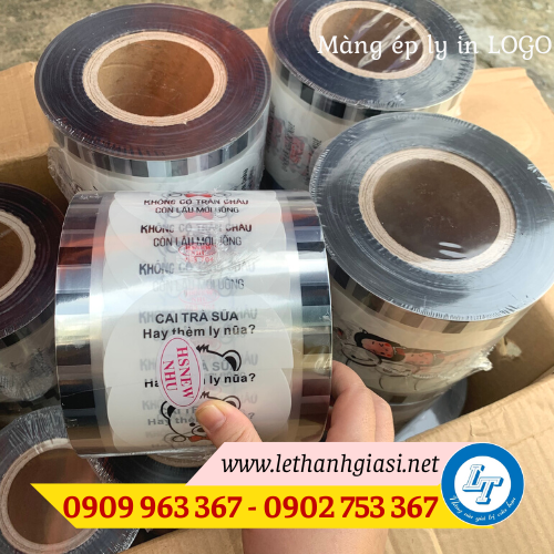 Mua cuộn màng ép ly có in hình ở đâu giá rẻ? cuộn màng ép ly in logo