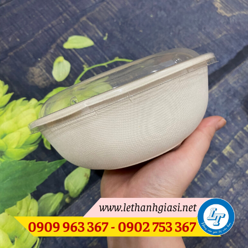 Sỉ rẻ tô bã mía có nắp dùng 1 lần tại TPHCM tô bã mía có nắp nhựa