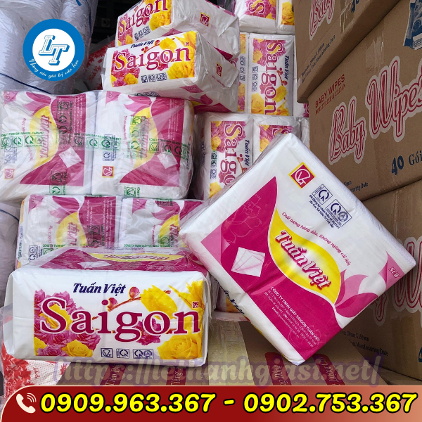 KHĂN GIẤY RÚT SÀI GÒN TUẤN VIỆT khăn giấy rút giá sỉ
