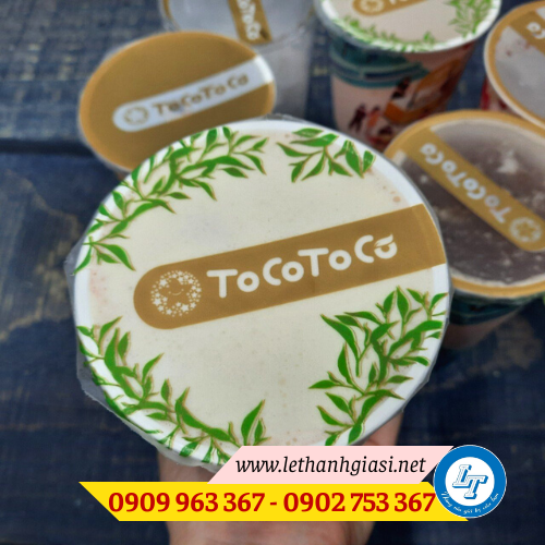 Giá sỉ màng ép ly thùng 12 cuộn màng ép ly trà sữa tocotoco