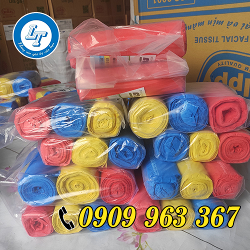 MUA TÚI ĐỰNG RÁC CUỘN GIÁ SỈ Ở ĐÂU TPHCM túi rác cuộn 3 màu size trung