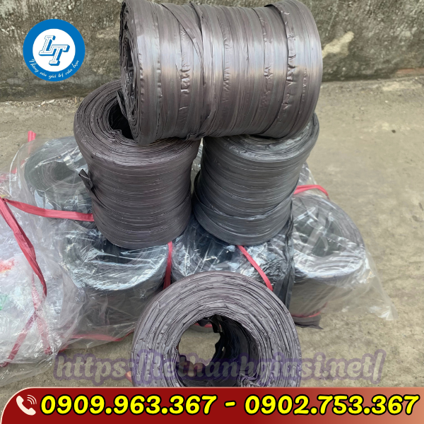 ĐỊA CHỈ BÁN SỈ DÂY NILON ỐNG 700GR, 1KG, 2KG, 3KG TẠI TPHCM dây nilon màu đen