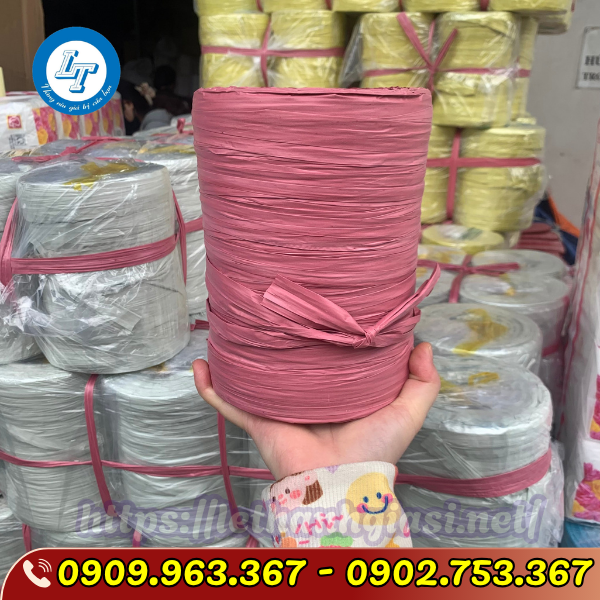 ĐỊA CHỈ BÁN SỈ DÂY NILON ỐNG 700GR, 1KG, 2KG, 3KG TẠI TPHCM dây nilon ống 1 kg màu đỏ