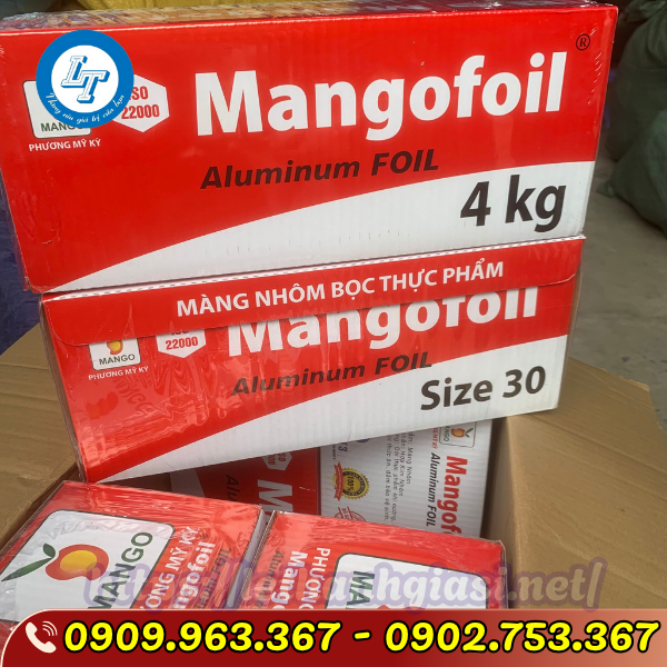 BỎ SỈ GIẤY BẠC NƯỚNG 4KG THÙNG 6 CUỘN giấy bạc nướng 4kg