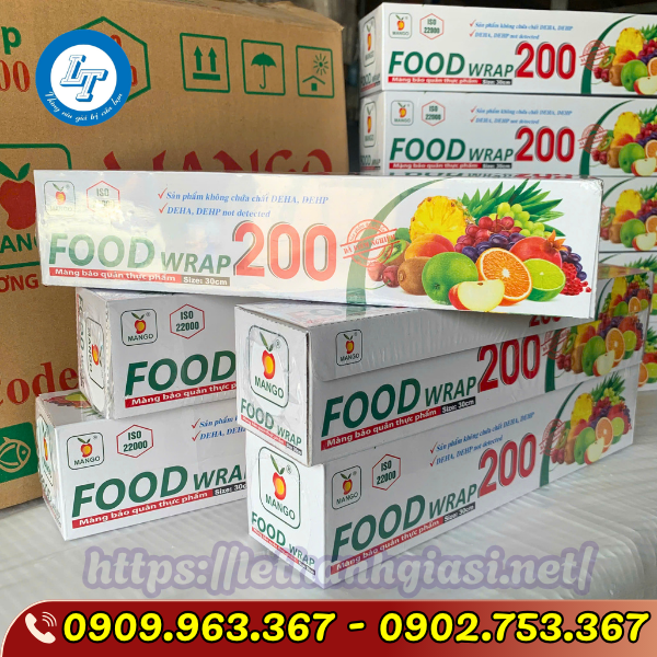 MÀNG BỌC THỰC PHẨM FOOD WRAP 200 MÀNG BỌC THỰC PHẨM FOOD WRAP 200