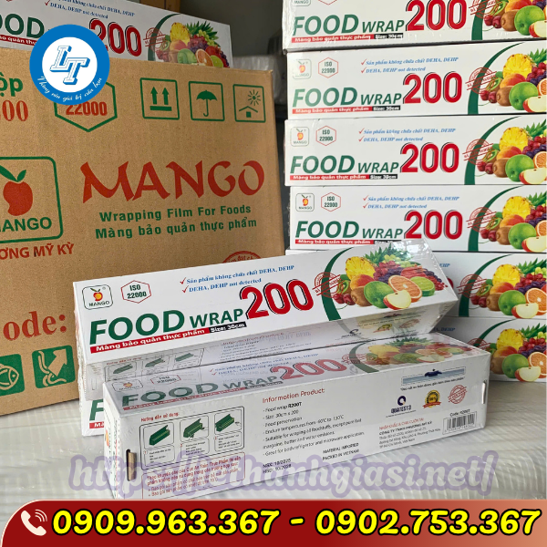 MÀNG BỌC THỰC PHẨM FOOD WRAP 200 MÀNG BỌC THỰC PHẨM FOOD WRAP 200