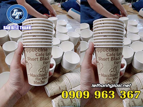 CƠ SỞ SẢN XUẤT LY GIẤY CÀ PHÊ KHU VỰC MIỀN NAM ly giấy cafe in sẵn