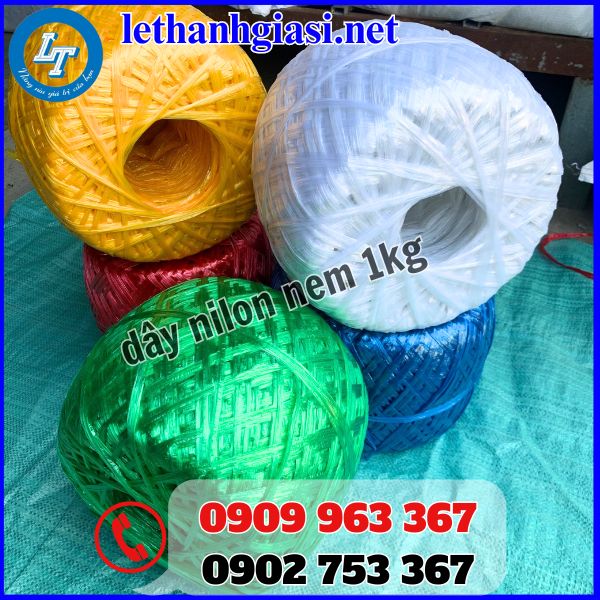 dây ni lông nem cuộn 1kg màu trắng giá xưởng dây ni lông nem cuộn 1kg màu trắng giá xưởng