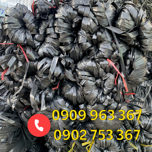 Bán dây nilon bẹ đen bóng cột hàng giá rẻ dây nilon bẹ đen bóng