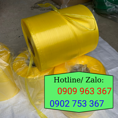 Dây nilon cột máy nhiều màu giao hàng tận nơi dây nilon cột máy màu vàng