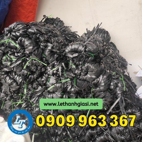 Dây nilon bẹ đen bóng giá rẻ 1 bó bao nhiêu tiền? dây ni lông bẹ màu đen