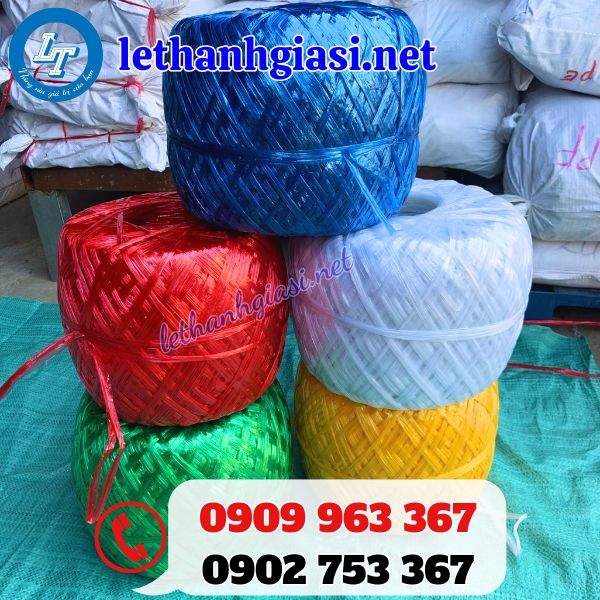 dây nilon nem cuộn giá sỉ theo kiện trộn màu