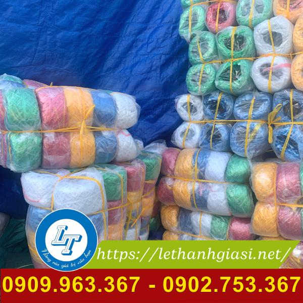 Giá sỉ dây nilon nem cuộn trộn màu tại xưởng dây ni lông nem