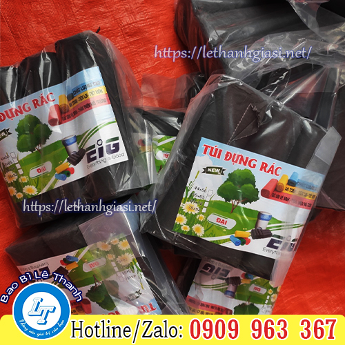 TÚI RÁC CUỘN ĐEN, CUỘN MÀU GIÁ RẺ TIẾT KIỆM túi rác cuộn đẹn
