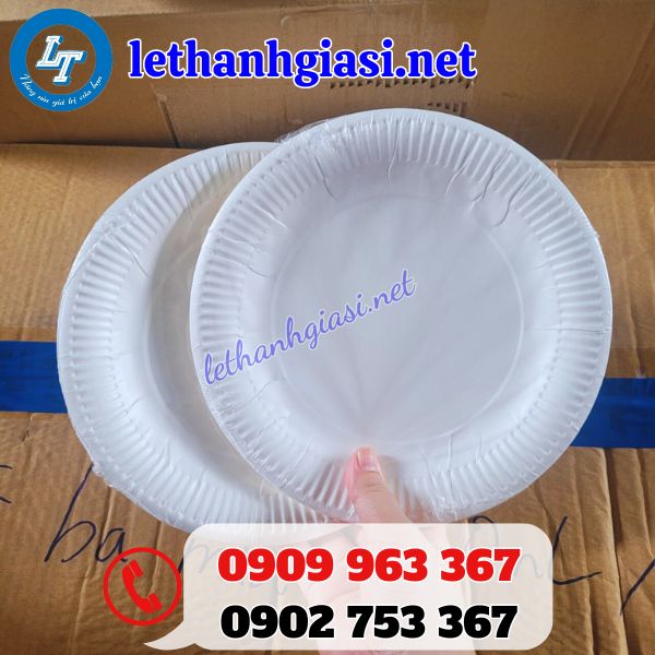 đĩa giấy trắng đủ kích thước giá sỉ rẻ tphcm