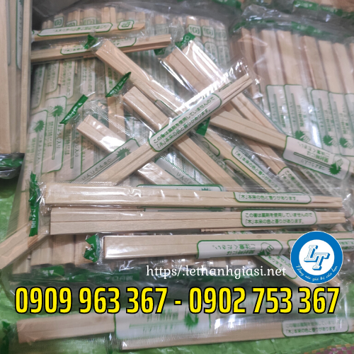 Đũa gỗ tách nhật dùng 1 lần giá sỉ rẻ TPHCM đũa gỗ tách đầu