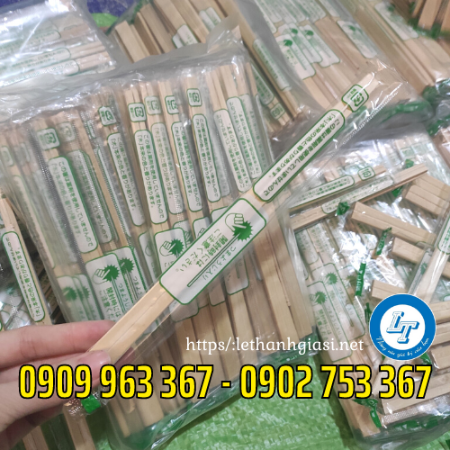 Đũa gỗ tách nhật dùng 1 lần giá sỉ rẻ TPHCM đũa gỗ tách nhật