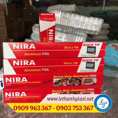 Giấy bạc nướng loại nào tốt? Mua ở đâu giá rẻ? Giấy bạc nướng Nira cuộn nhỏ