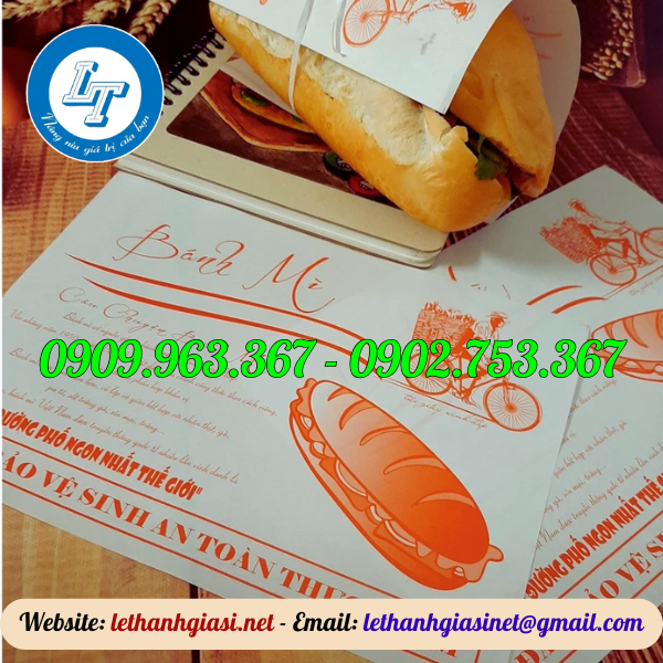 BỎ SỈ GIẤY KẸP BÁNH MÌ THỊT GIÁ RẺ giấy kẹp bánh mì