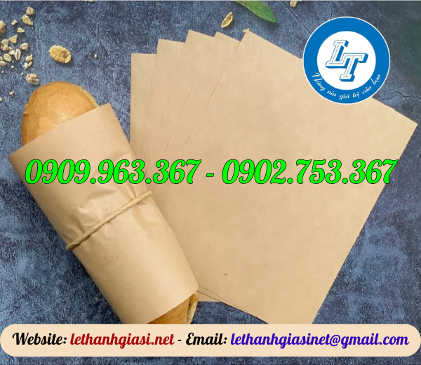 BỎ SỈ GIẤY KẸP BÁNH MÌ THỊT GIÁ RẺ giấy nâu kẹp bánh mì