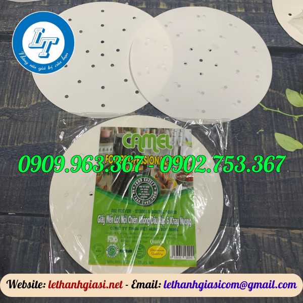GIẤY NẾN LÓT NỒI CHIÊN KHÔNG DẦU GIÁ SỈ RẺ giấy nến đục lỗ