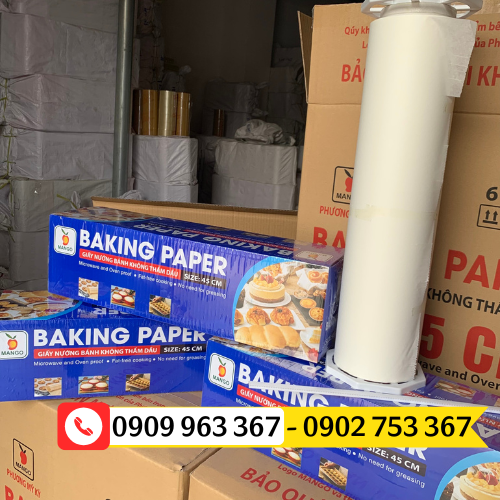 Mua giấy nến nướng bánh cuộn to giá sỉ giấy nến cuộn to 45 x 85 m