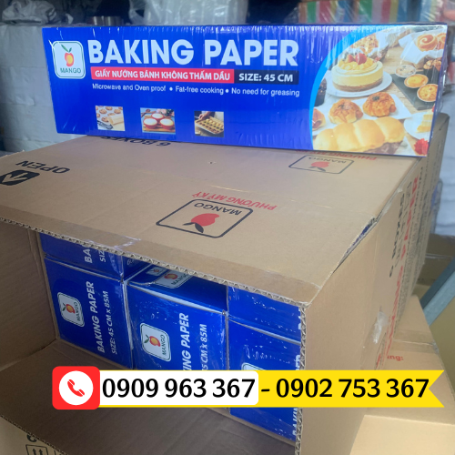 Mua giấy nến nướng bánh cuộn to giá sỉ giấy nến nướng bánh không thấm dầu