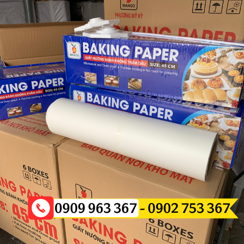Giấy nướng bánh chống dính mua ở đâu giá rẻ? giấy nướng bánh không thấm dầu
