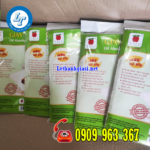 ĐỊA CHỈ BÁN GIẤY THẤM DẦU THỰC PHẨM TPHCM giấy thấm dầu thực phẩm