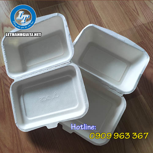 hộp bã mía chữ nhật