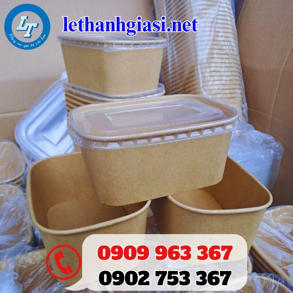 hộp giấy đựng cơm bento nắp trong giá rẻ hộp giấy đựng cơm bento nắp trong giá rẻ