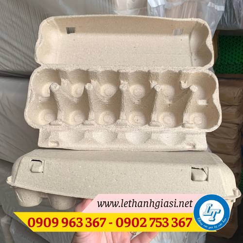Hộp đựng trứng bằng giấy có nắp giá rẻ vỉ trứng giấy 12 quả