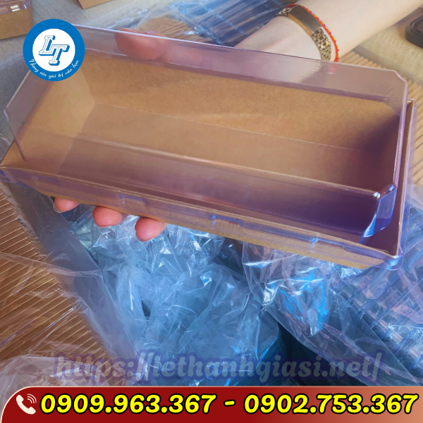 SỈ RẺ HỘP GIẤY KRAFT ĐỰNG THỨC ĂN CÓ SẴN TẠI TPHCM hộp giấy kraft chữ nhật dài đựng bánh