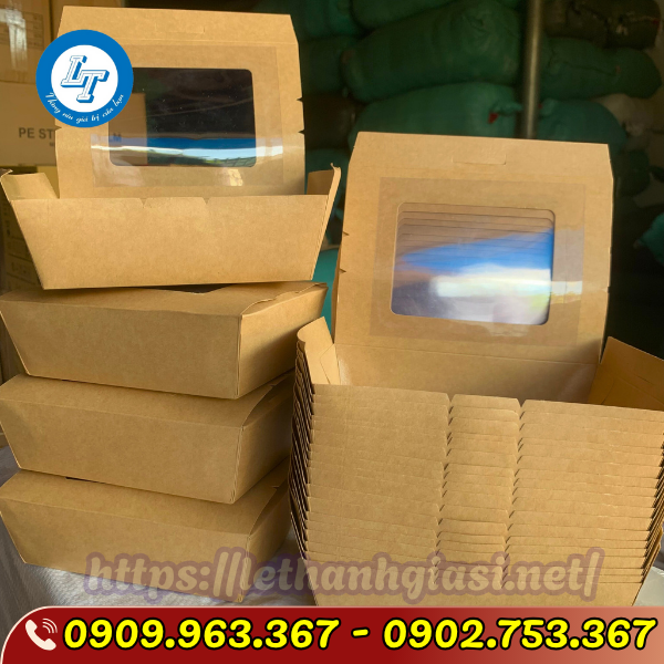 SỈ RẺ HỘP GIẤY KRAFT ĐỰNG THỨC ĂN CÓ SẴN TẠI TPHCM SỈ RẺ HỘP GIẤY KRAFT ĐỰNG THỨC ĂN CÓ SẴN TẠI TPHCM