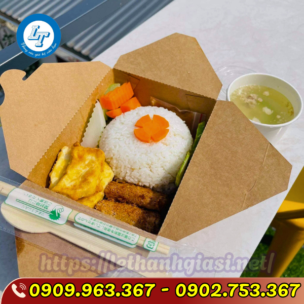 SỈ RẺ HỘP GIẤY KRAFT ĐỰNG THỨC ĂN CÓ SẴN TẠI TPHCM SỈ RẺ HỘP GIẤY KRAFT ĐỰNG THỨC ĂN CÓ SẴN TẠI TPHCM