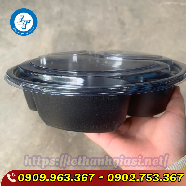 HỘP NHỰA 3 NGĂN ĐẾ ĐEN HỘP NHỰA 3 NGĂN ĐẾ ĐEN