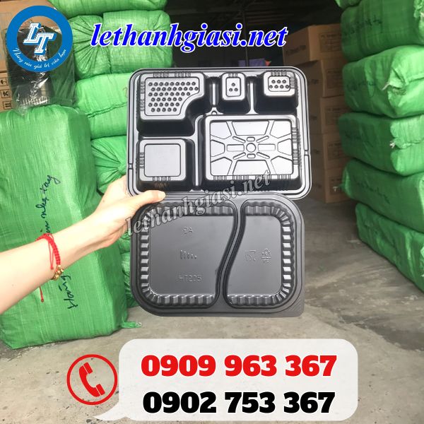 hộp nhựa đế đen nắp trong giá sỉ