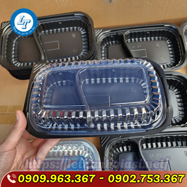ĐỊA CHỈ BÁN HỘP NHỰA ĐẾ ĐEN ĐỦ LOẠI GIÁ SỈ RẺ hộp nhựa đế đen ht17 2 ngăn