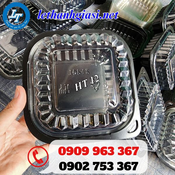 hộp nhựa vuông đế đen ht12 giá sỉ tốt cho đại lý tphcm