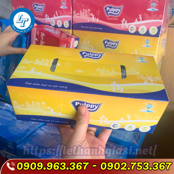 KHĂN GIẤY LỤA HỘP PULPPY KHĂN GIẤY LỤA HỘP PULPPY