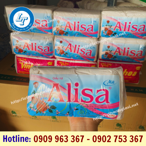 ĐẠI LÝ SỈ KHĂN GIẤY RÚT NHIỀU LOẠI TPHCM giấy rút alisa