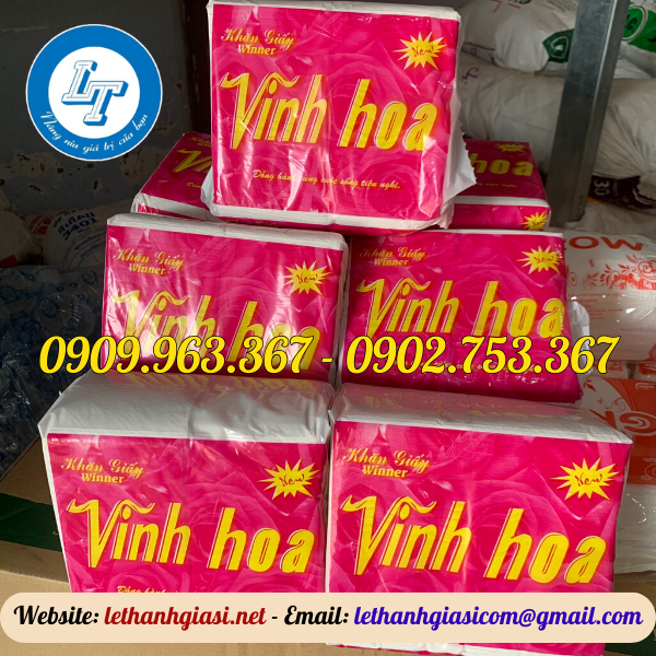 CUNG CẤP SỈ KHĂN GIẤY RÚT CHO QUÁN ĂN TẠI TPHCM khăn giấy rút vĩnh hoa